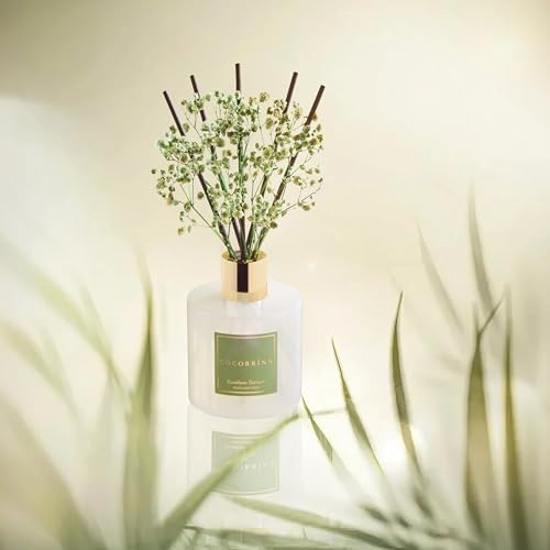 Cocorrína Reed Diffuser - Bamboo Stream Scented Diffuser with 8 Sticks Home Fragrance Reed Diffuser for Bathroom Shelf Decor - Image 4
