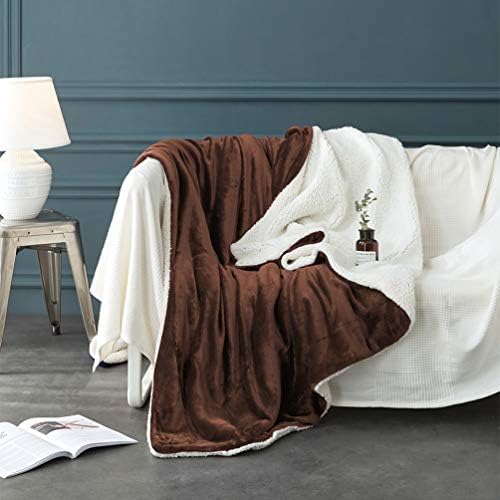 LBRO2M Sherpa Fleece Bed Blanket Super Soft Plush Warm Throw Twin 65"X90" - Image 3