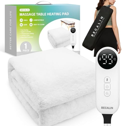 Massage Table Warmer Heating Pad Professional SPA Massage Bed Warmer Pads by BECALIN