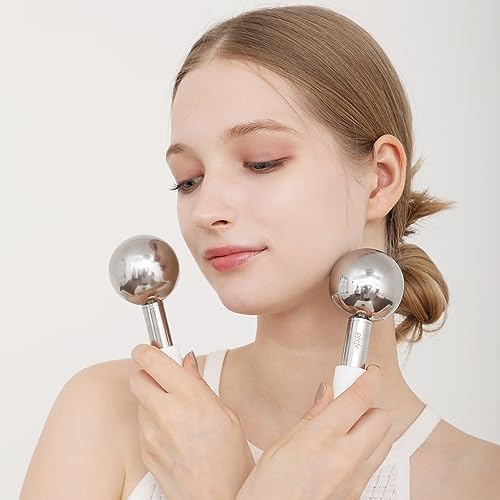 360 Rotating Ice Globes for Face Eyes, Facials Cold Roller for Puffy Eyes - Image 4