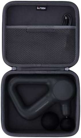 LTGEM Massage Case Compatible with TheraGun Relief Handheld Percussion Massage Gun/Neck/Back/Leg/Shoulder Massage Gun - Travel Protective Carrying Storage Bag, Oxford Dark Grey(Case Only) by LTGEM