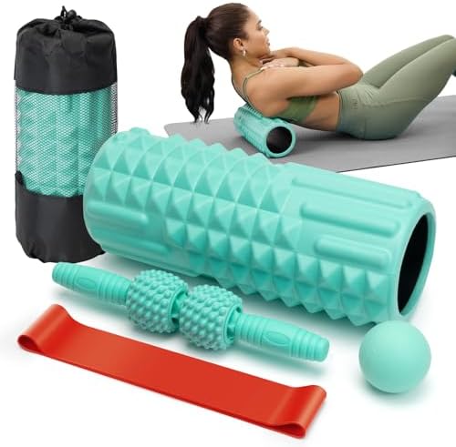 5 in 1 Foam Roller Set for Muscle Recovery & Deep Tissue Massage by LTHTRADE