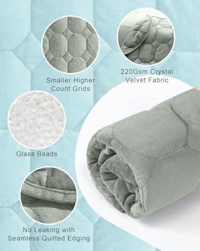 Cottonblue Small Weighted Lap Blanket for Adults Teens 5lbs 24"x29", Cozy - Image 4