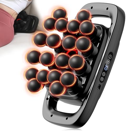 20 Heads Massage Gun Deep Tissue, Valentine's Day Gifts, Deep Tissue Massager with 3 Modes & 30 Levels & Ultra-Quiet, Handheld Body Massager for Back, Neck, Shoulders and Legs by Feyano