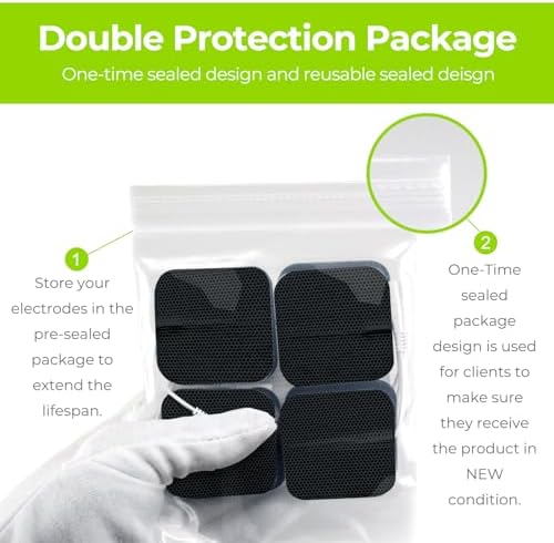 AUVON TENS Unit Replacement Pads Combination Set, Latex-Free, 20 Pcs - Image 7