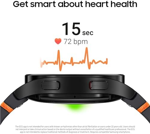 SAMSUNG Galaxy Watch FE 40mm GPS, AI Smartwatch w/Fitness Tracking, BIA Sensor, Personalized HR Zones, Heart Rate Tracker, Sleep Monitor, 2024, Black (US Version) (Renewed) - Image 5