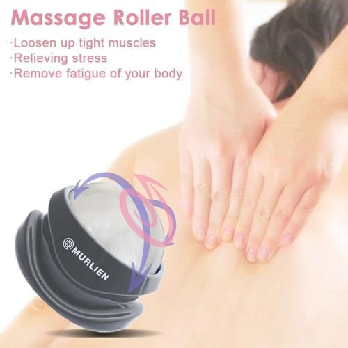 Massage Roller Ball, Tight and Sore Muscles Relief, Manual Massager, Alleviating Shoulder, Arms, Back, Legs, Calves or Muscle Tension - White - Image 5