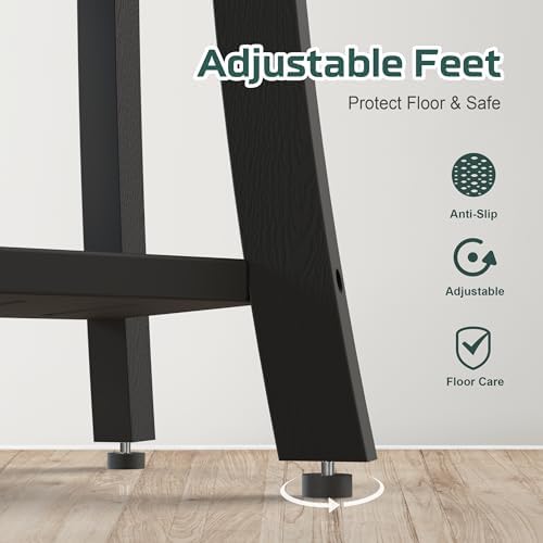 Waterproof HIPS Shower Bench for Inside Shower, Shower Stool, Black - Image 5