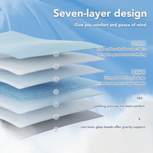Topcee Weighted Blanket for Adults (15lbs 48"x72"), Minky Dots Heavy Blanket for Woman, Man Sleeping, Soft, Cozy and Cooling Weighted Throw Blankets, Machine Washable, Grey - Image 6