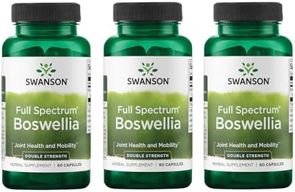 Swanson Double Strength Boswellia Serrata, 800 mg, 60 Capsules, 3 Pack by Swanson