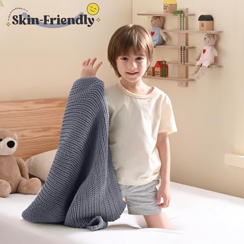 Guohaoi Knitted Weighted Blanket for Adults, 20"x30" 2lbs Full/Queen Size - Image 2