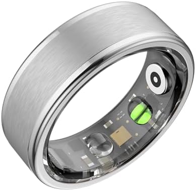 Smart Ring for Women and Men, Fitness & Sleep Tracker, Silver 10 by Osawalla