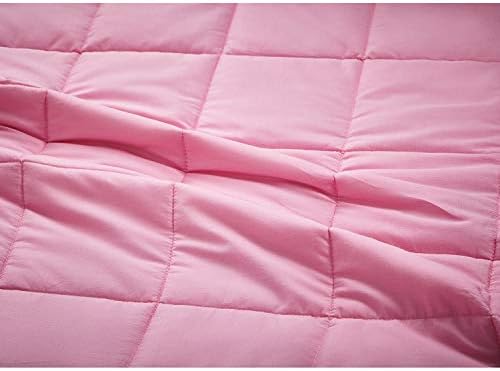 RelaxBlanket Weighted Blanket | 60''x80'',10lbs | for Individual Between 90-150 lbs | Premium Cotton Material with Glass Beads | Pink - Image 5