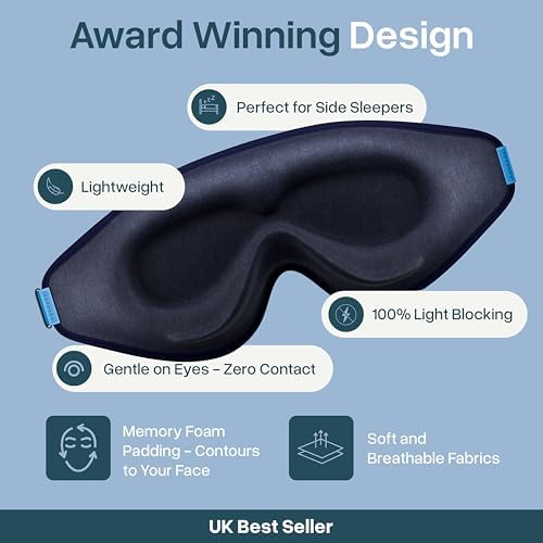 MyHalos® Sleep Mask for Men and Women, 3D Blackout Eye Masks for Sleep - Image 3