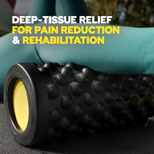 TRX Training Rev Myofascial Release Roller, Travel Massage Roller for Muscles, 14-Inch Round Foam Roller for Stretching and Post-Workout Recovery - Image 3