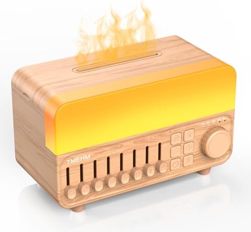 TMEHM 4-in-1 Flame Essential Oil Diffuser with White Noise Machine by TMEHM