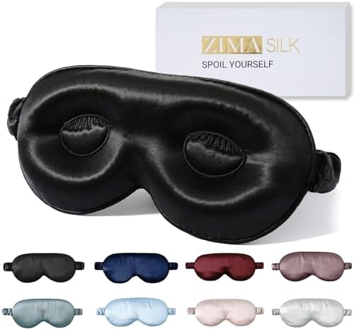 ZIMASILK Adjustable 22 Momme 100% Pure Mulberry Silk Sleep Mask by ZIMASILK