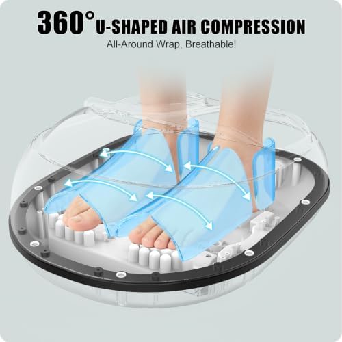 CARESKY Shiatsu Foot Massager Machine with Heat : Deep Kneading Foot Massage with Vibration & Compression for Plantar Fasciitis & Neuropathy Pain Relief, Deep Tissue Foot Massager - Image 4