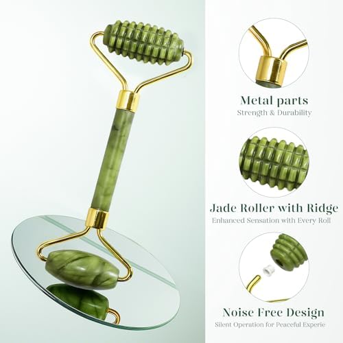 BAIMEI IcyMe Gua Sha & Jade Face Roller for Reducing Puffiness,Skin Firming - Image 3