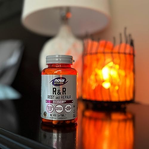 Now Foods Sports Nutrition, R&R Rest and Repair, Recovery*, Promotes Restful Sleep*, Preserves Lean Mass, Reduces Post-Workout Soreness*, Vegan, NGMO, 90 Veg Capsules - Image 5