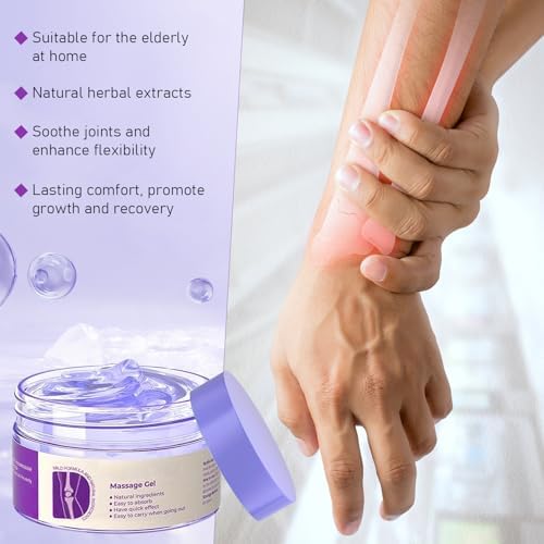 2 PCS Joint Gel Purple Gel, Purple Relief Soothing Massage Cream, Joint Activities Throughout The Body, Effective Soothes for Knees, Hands, Lumbar, Neck and Shoulders - Image 6