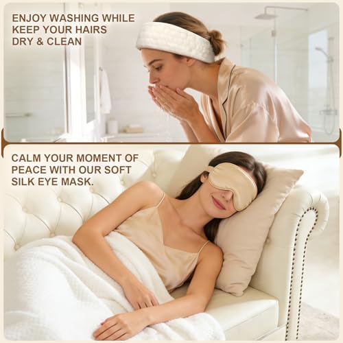 Stress Relief Spa Gift Box for Women – 12pc Self Care Set w/ Oud Wood Candle, Blanket, Bath Bombs, Eye Mask, Fuzzy Socks | Birthday Get Well Thinking of You Gift - Image 6