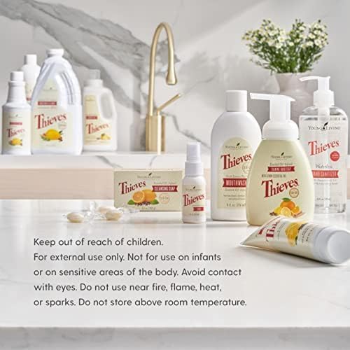 Young Living Thieves Spray | 1 oz | Portable Cleaner Spray, Formulated with Water & Alcohol, Ideal for Travel Essentials & Home; Fits in Backpack, Luggage, or Purse | 3 Pack - Image 6