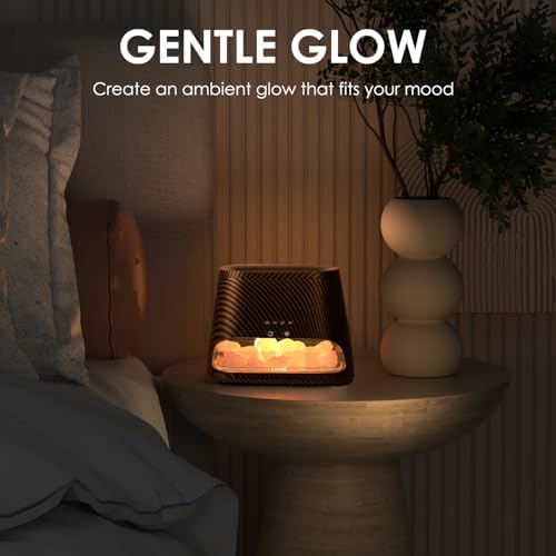 SALKING 2-in-1 Essential Oil Diffuser for Home,Himalayan Salt Lamp Diffuser - Image 6