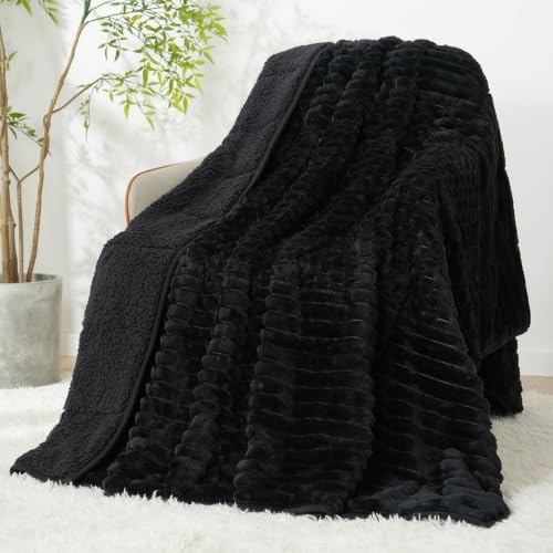 Topblan Weighted Blanket for Adults Queen Size 60 x 80 15lbs, Sherpa Fleece by Topblan