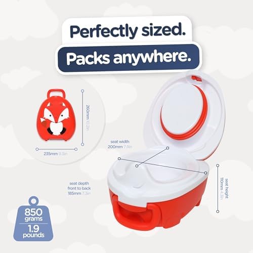 My Carry Potty - Fox Travel Potty, Award-Winning Portable Toddler Toilet Seat for Kids to Take Everywhere - Image 3