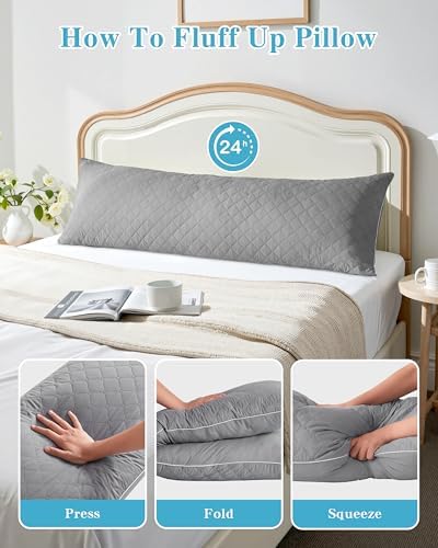 YZ HOME Long Body Pillow for Adults - Firm Body Pillow Insert - Image 6