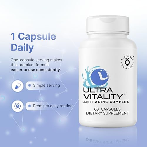 UltraVitality Longevity Support Formula – Fisetin, Curcumin, Quercetin & Beta-Glucan – Supports Cellular & Cognitive Health Healthy Aging – 60 Capsules - Image 3