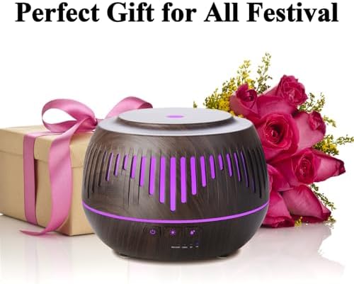 Humidifiers for Bedroom Large Room Home Whole House Baby Kids Plants,Cute Aromatherapy Diffuser 500ml Ultrasonic Cool Mist Humidifier Quiet,Essential Oil Diffusers with LED Night Light Remote - Image 7