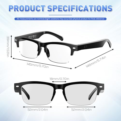 Smart Bluetooth Glasses with Open-Ear Audio & Photochromic Lenses - Image 7