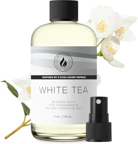 Aroma Country White Tea Luxury Diffuser Oil Refill (4 Fl Oz) by AromaCountry