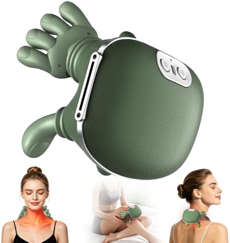 HZD Electric Neck Massager with Heat for Shoulder,Back Pain Relief,Wireless by HZDSmartyourlife
