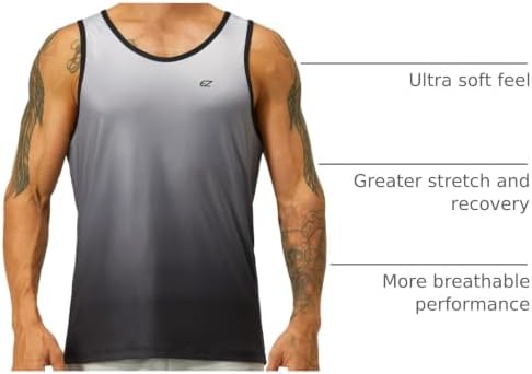EZRUN Men's Quick Dry Workout Tank Top UPF 50+ Sweat-Wicking Gym Shirt - Image 4