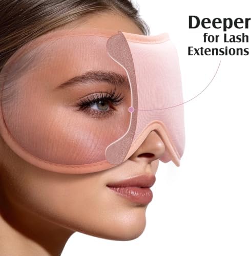 YFONG Sleep Mask Women Men for Lash Extension, Breathable Bamboo Viscose - Image 3