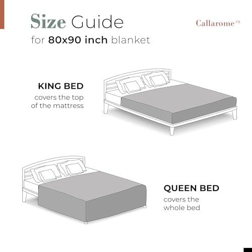 Callarome Waterproof Blanket for Bed & Couch Protection, Grey, 80"x90" - Image 6