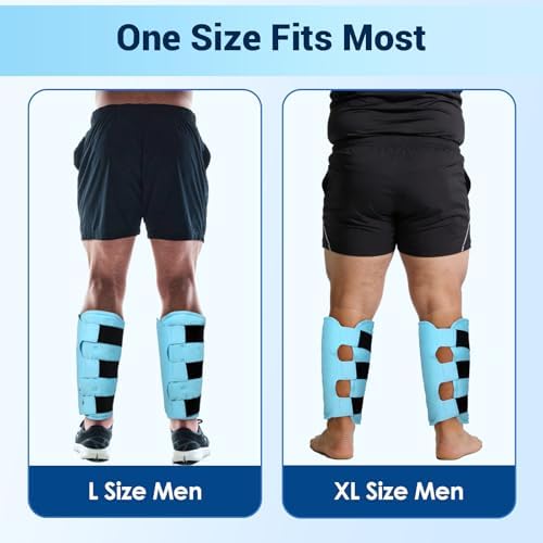 Comfytemp Extra Large Calf Shin Splint Ice Packs for Injury Reusable Wrap - Image 5