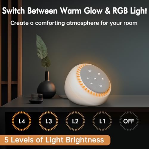 DreamSky Sound Machine for Sleep, White Noise for Sleeping Adults & Baby - Image 4