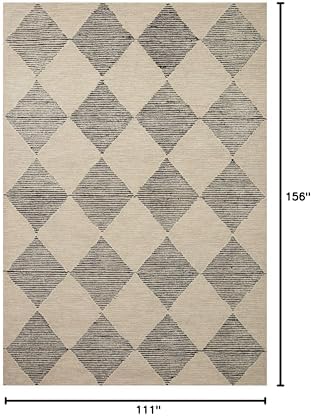 Loloi Chris Loves Julia Francis Beige/Charcoal 9'-3" x 13' Area Rug - Image 2