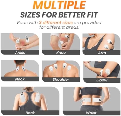 AVCOO TENS Unit Pads Combination Set 20 Pcs, Latex-Free, 50 Times of Use - Image 4
