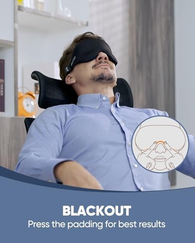 MZOO Luxury Sleep Mask for Women Men Patented Light Blocking Design - Image 4