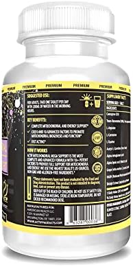 Actif Mitochondrial Mega Support with 10+ Advanced Factors - Non GMO, Fast Acting, Mitochondria and Energy Support, Made in USA, 60 Count - Image 2