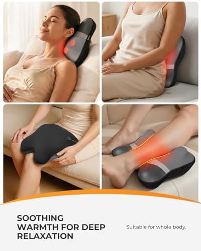 CooCoCo Cordless Neck Massager with Heat, 3D Kneading Massage - Image 6