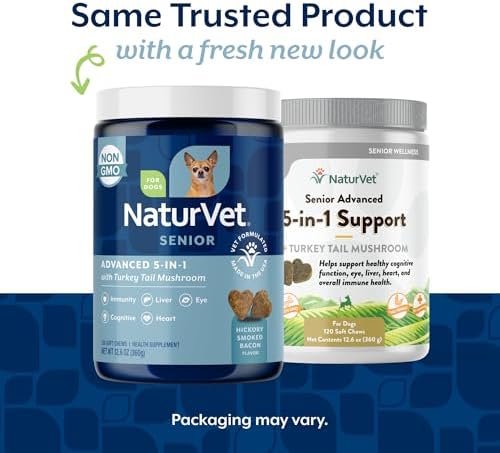NaturVet Senior Advanced 5-in-1 Support Dog Supplement - 120 Ct - Image 2