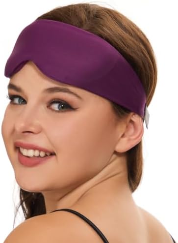 ALASKA BEAR Side Sleeper Sleep Mask, Patented, 100% Blackout, Purple - Image 4