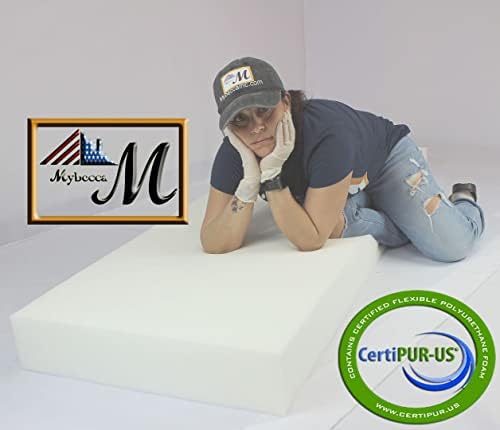 Mybecca Upholstery Foam Cushion Sheet High Density, 1" H x 24" W x 72" L - Image 7