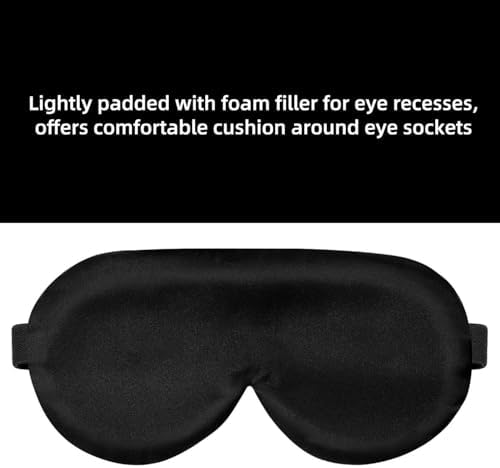 Alaska Bear Sleep Mask Silk Eye Cover with Shaped Pad, Machine Washable - Image 2